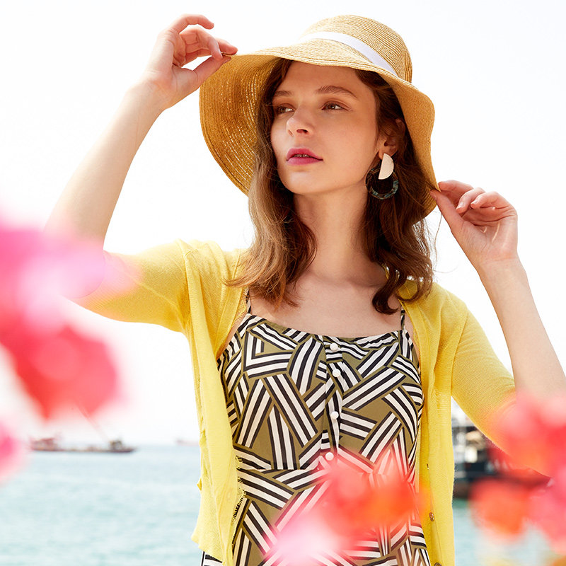 水云间薄款2016夏装修身外搭针织衫 sedate毛针织衫