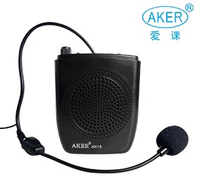 AKER/爱课 AK18腰挂教学扩音器会议导游导购头戴咪随身携带小音箱