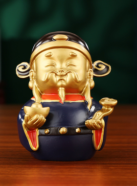 彩铜福禄寿摆件福星禄星寿星