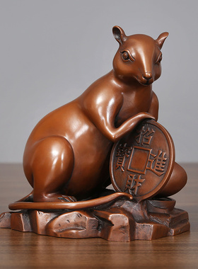 紫铜生肖中式风开业乔迁礼品摆件