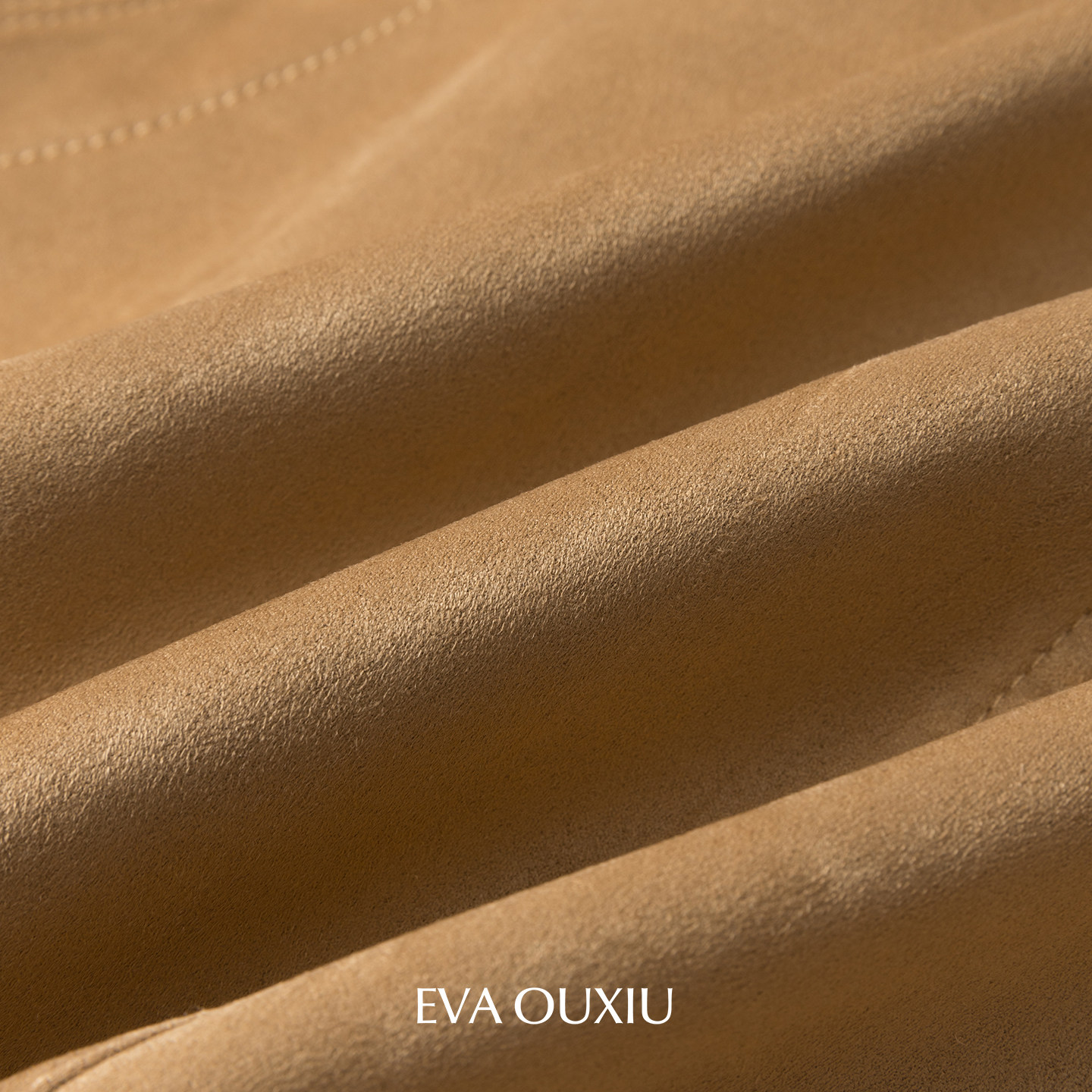 EVAOUXIU撞色拼接夹克2026年春女装新商场同款复古时髦麂皮短外套,淘宝优惠券,粉丝福利购,淘宝优惠卷