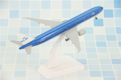 飞机模型波音B777-300ER荷兰航空客机礼品摆件带轮1：400合金航模 - 图2