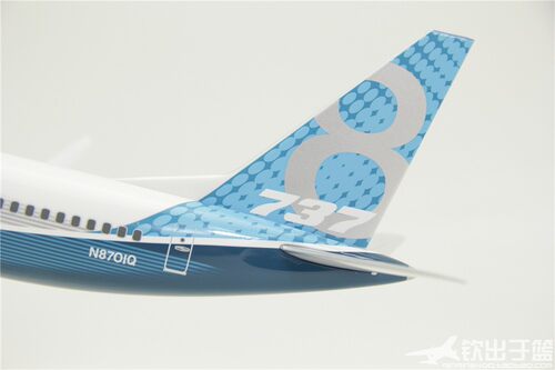 瑞庆拼装飞机模型B737MAX8波音原型机带起落架比例1:130 ABS材质 - 图1