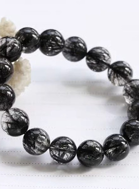 黑发晶手链发丝清透大号男款一物