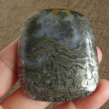 水玉冰魄天然黄铁矿石吊坠 原石毛衣链 项坠 - 图1