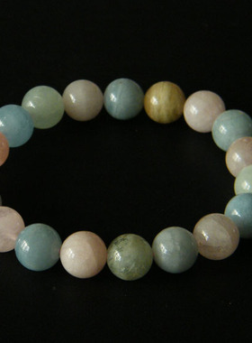 绿柱石甜美风多规格海蓝宝手链