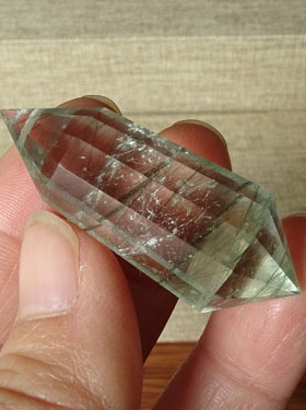 天然绿发晶毛衣链吊坠