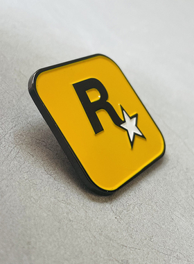 R星游戏周边金属徽章胸针