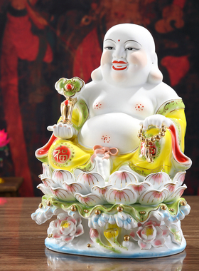 陶瓷招财供奉礼品家居客厅大肚佛