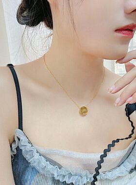 韩版ins个性轻奢高级感不锈钢项链批发女时尚小众百搭钛钢饰品