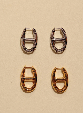 WEARRING猪鼻子耳环黄铜