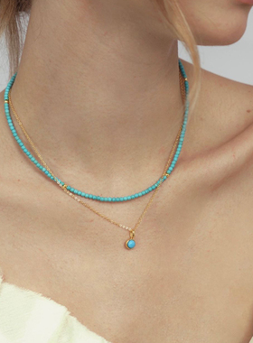 WEARRING蓝松石项链锁骨链