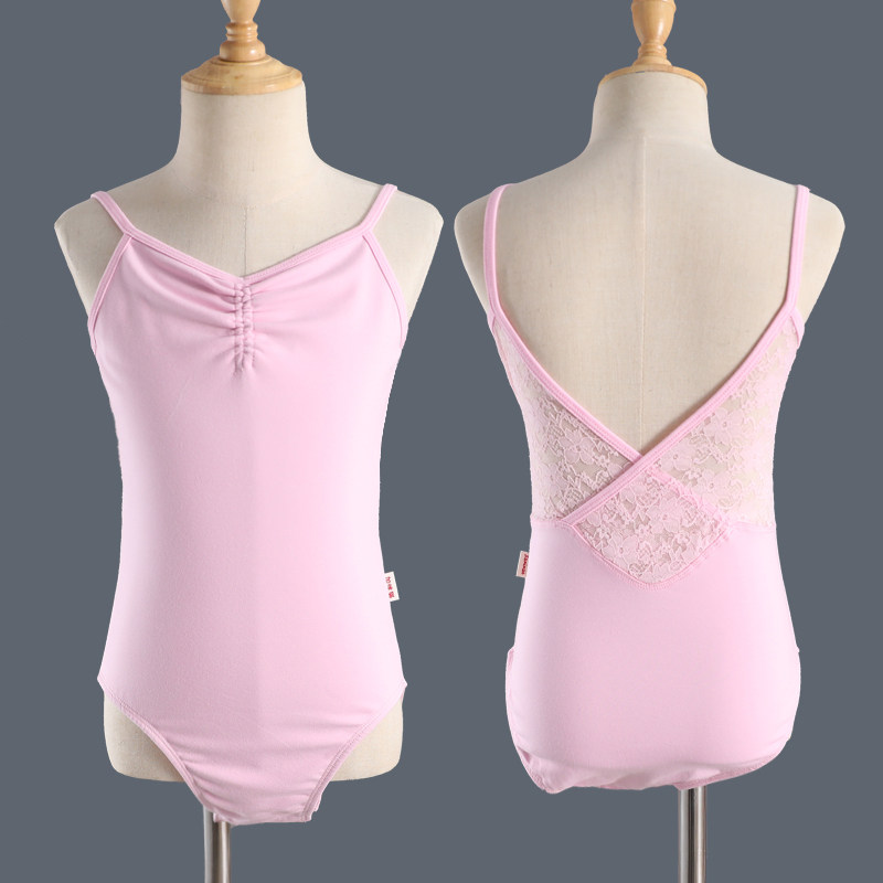 New children's dance clothes, girls' practice clothes, summer suspenders, ballet body examination clothes, girls' Chinese dance