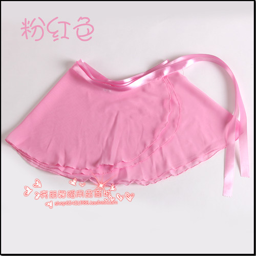 儿童舞蹈裙半身裙女童芭蕾舞服纱裙女一片式练功服小围裙跳舞短裙 - 图2