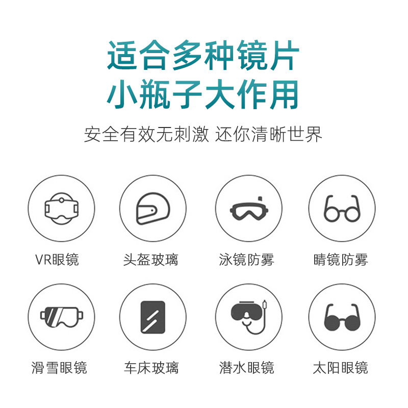 高效防雾剂汽车镜片防雾液便捷防护清洁护目镜眼镜除雾防雾 - 图2