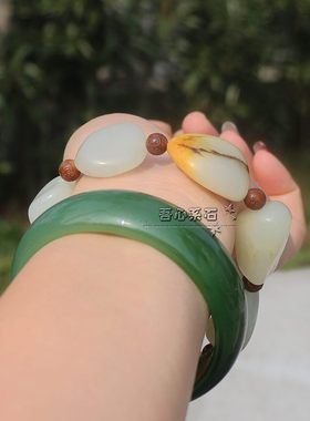 系石苑原籽无修原石随形和田玉籽料