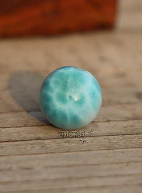 diy天然拉利玛海纹石散珠