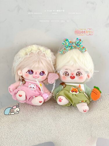 【现货】Mito么么杂货铺棉花娃衣10 15 20CM秋日游园会背带裤套装 - 图1