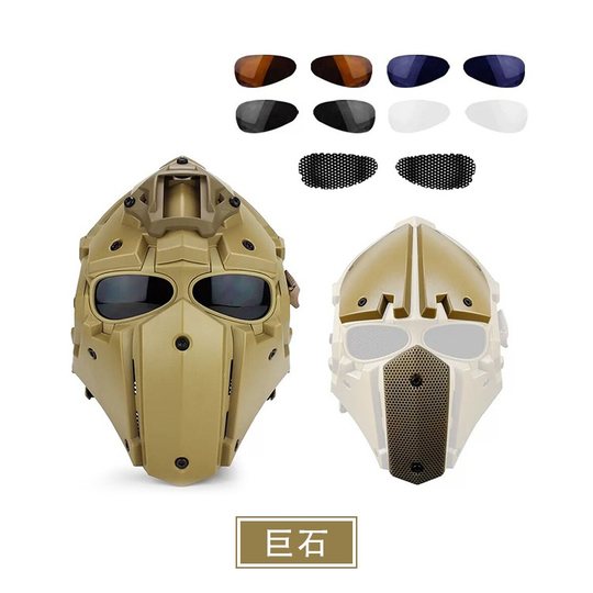 Neuer taktischer Outdoor-Fahrradhelm, mit Maske integrierter taktischer Helm, CS-Integralhelm