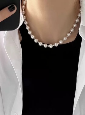 【新品9折】施家珍珠项链女轻奢小众设计感高级气质百搭锁骨链