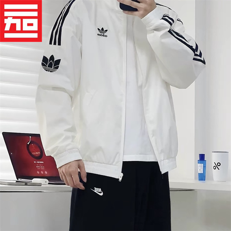 Adidas阿迪达斯三叶草男女梭织休闲夹克外套GN3535 JM2716 JI7534 - 图3