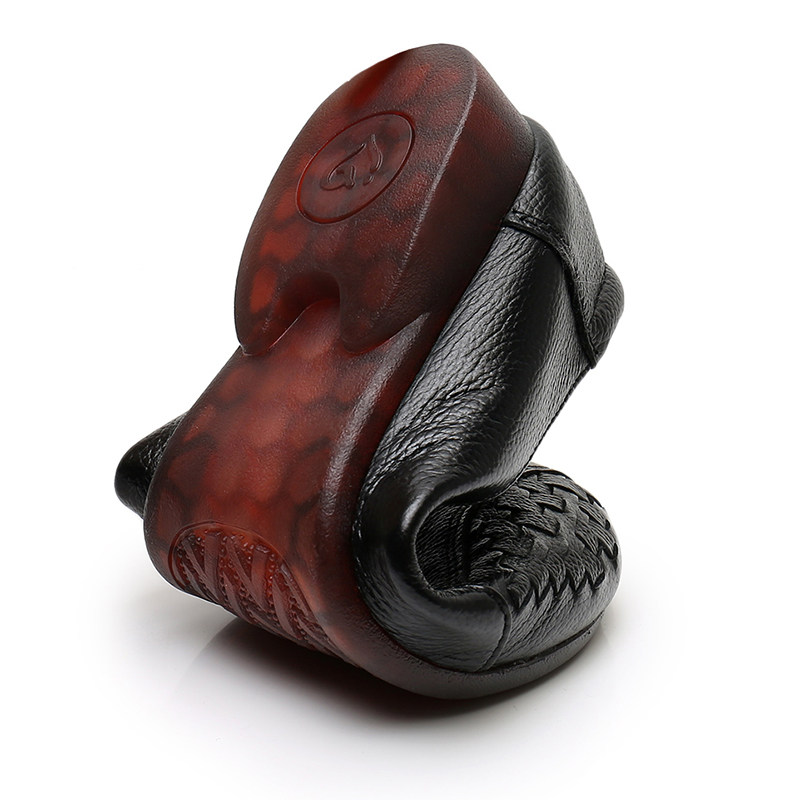 登云舒适复古一脚蹬妈妈鞋春秋款牛筋软底真皮女鞋中老年单鞋皮鞋,淘宝优惠券,粉丝福利购,淘宝优惠卷