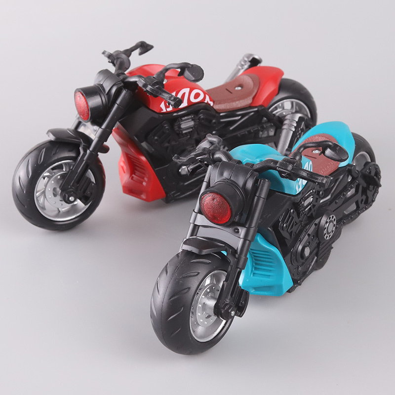 儿童惯性摩托车模型仿真哈雷玩具车仿真巡航小摩托男孩宝宝小汽车 - 图0