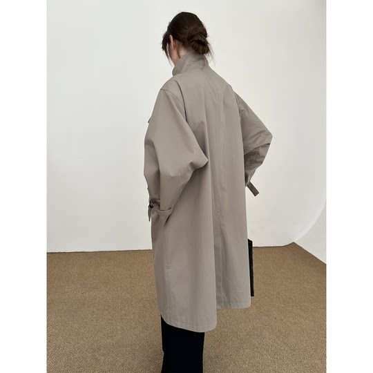 COLN Qiuxin No-button stand collar loose windbreaker jacket