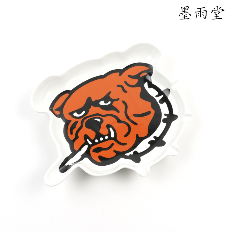 现货 PALACE WEED BULLDOG ASHTRAY 斗牛犬狗头烟灰缸瓷盘 - 图0