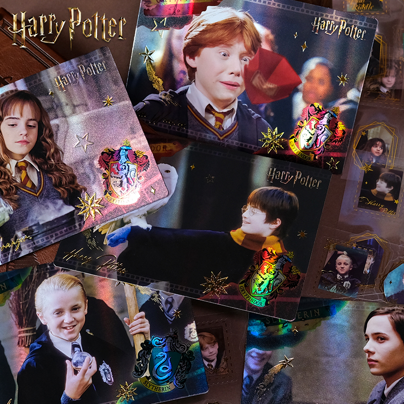 正版哈利波特少年时光系列明信片贴纸盲盒赫敏马尔福周边 - 图1
