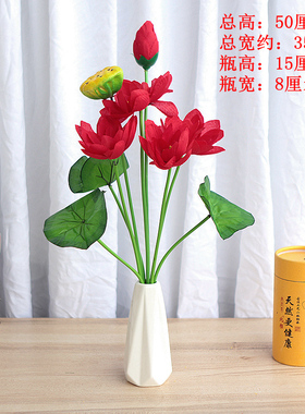 供佛莲花财神供桌绢花