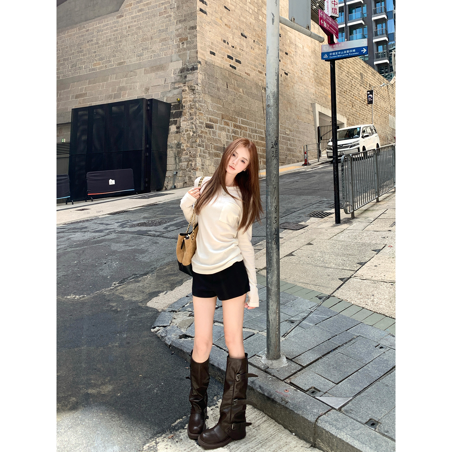 Ashy Snow「实穿系」好版型wan能百搭黑色西装短裤女高级感休闲裤 - 图2