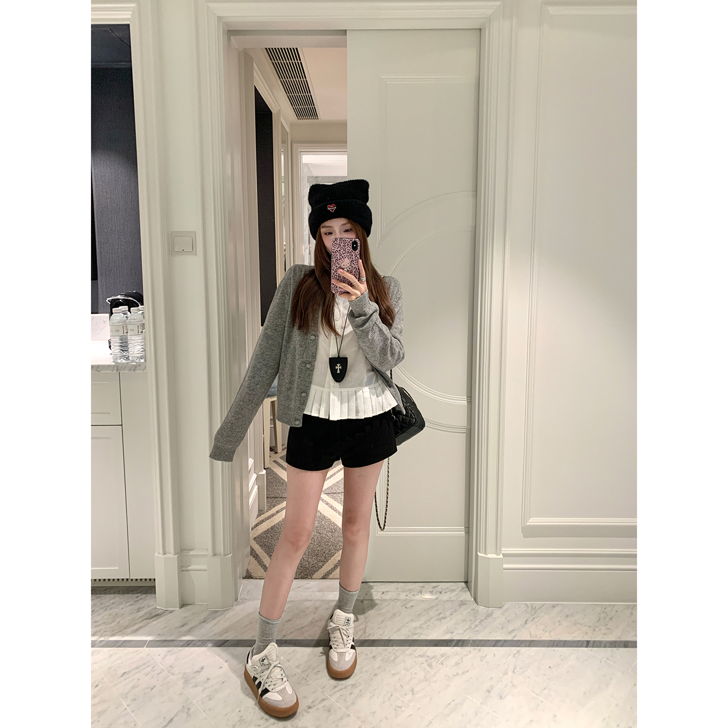 Ashy Snow「实穿系」好版型wan能百搭黑色西装短裤女高级感休闲裤 - 图3