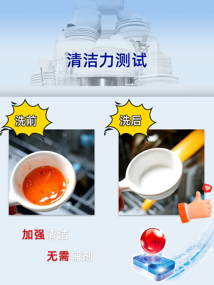 finish亮碟洗碗块凝珠粉清洁三合一西门子洗碗机专用洗涤剂清洗剂 - 图2