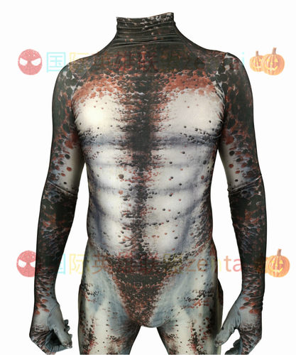 铁血战士掠夺者Predator Cosplay连体紧身衣万圣节Zentai（无头盔 - 图1