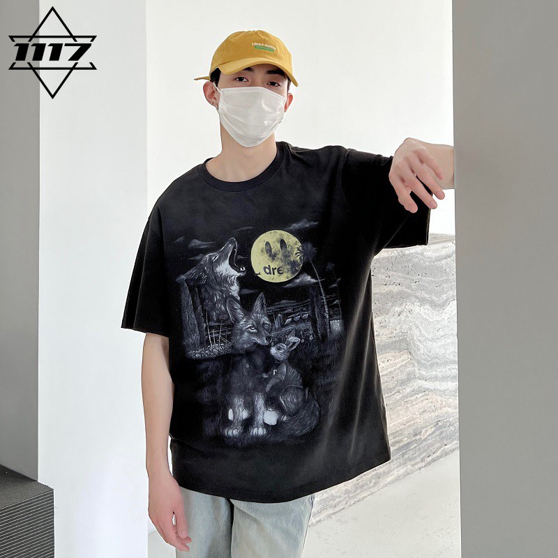 正品drew短袖满月笑脸比伯t恤男女情侣潮牌纯棉圆领半袖上衣春夏 - 图2