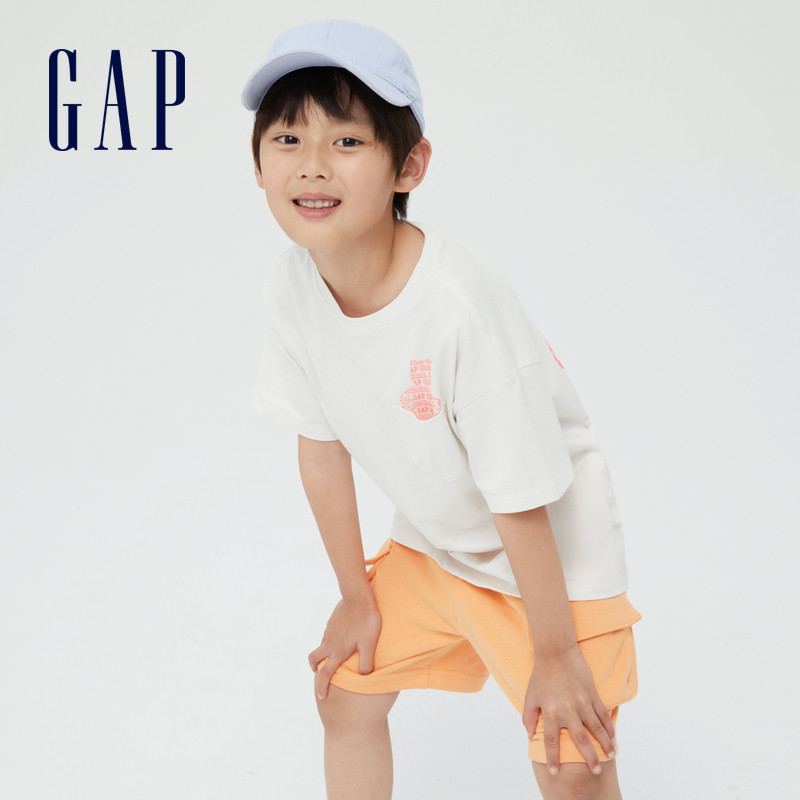 【亲肤】gap男女童纯棉小熊印花t恤 GapT恤