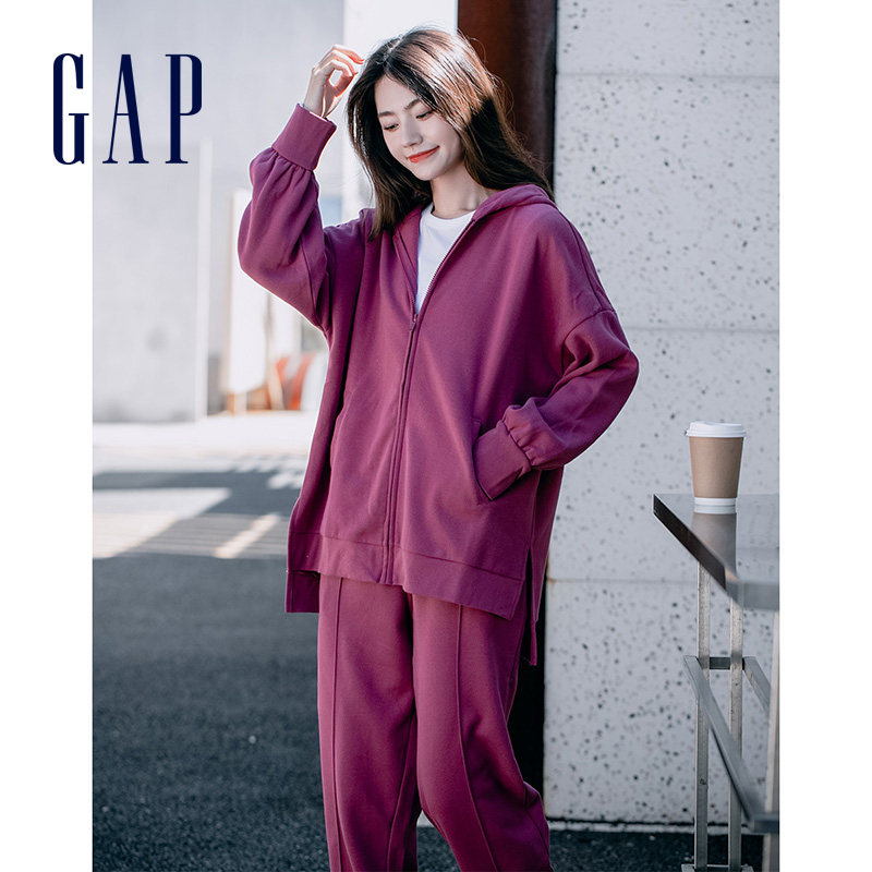 gap灯笼袖运动抓绒736195春季卫衣 Gap卫衣/绒衫