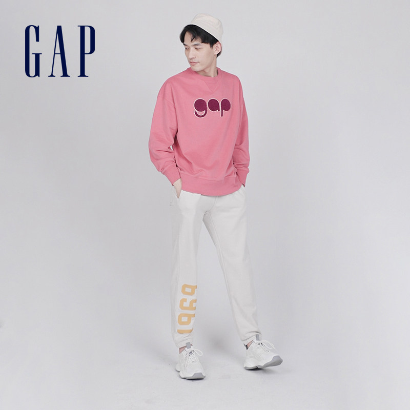 gap男女装植绒logo法式圈织软卫衣 Gap卫衣