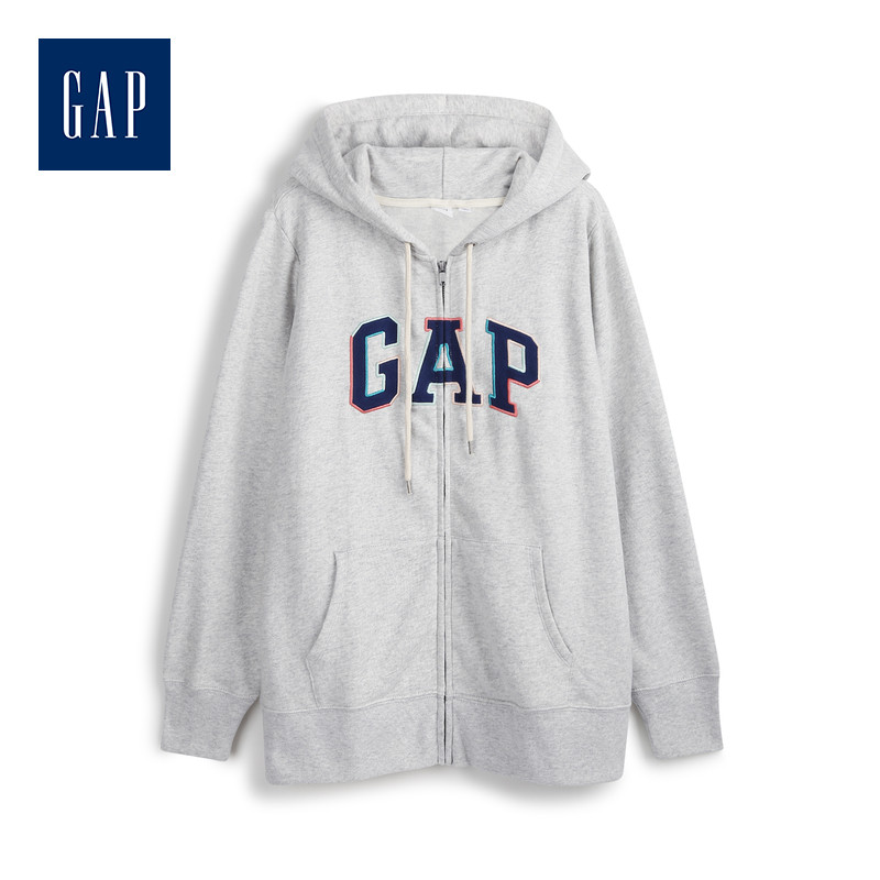 gap女装休闲拉链连帽衫潮流上衣 Gap卫衣/绒衫