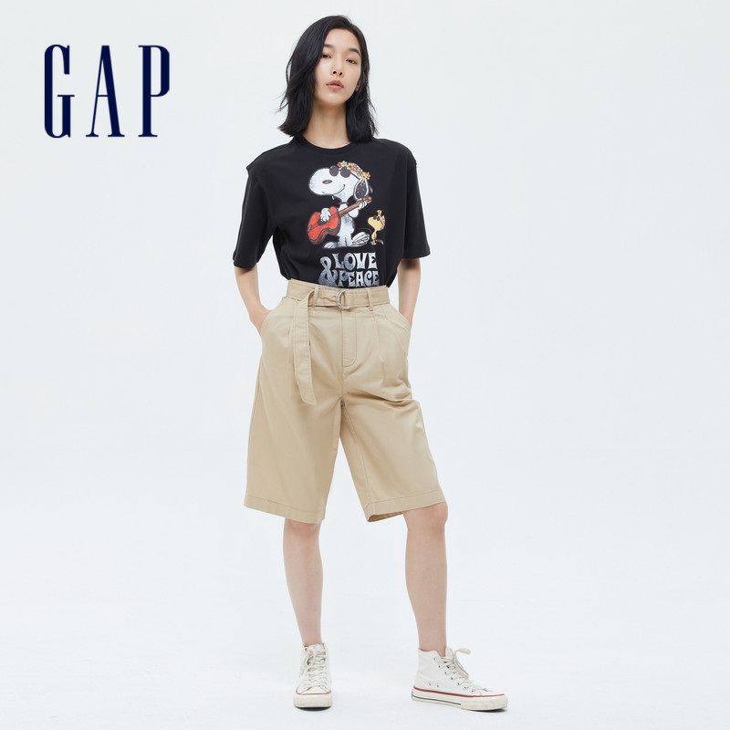 【史努比联名】gap纯棉短袖打底衫 GapT恤