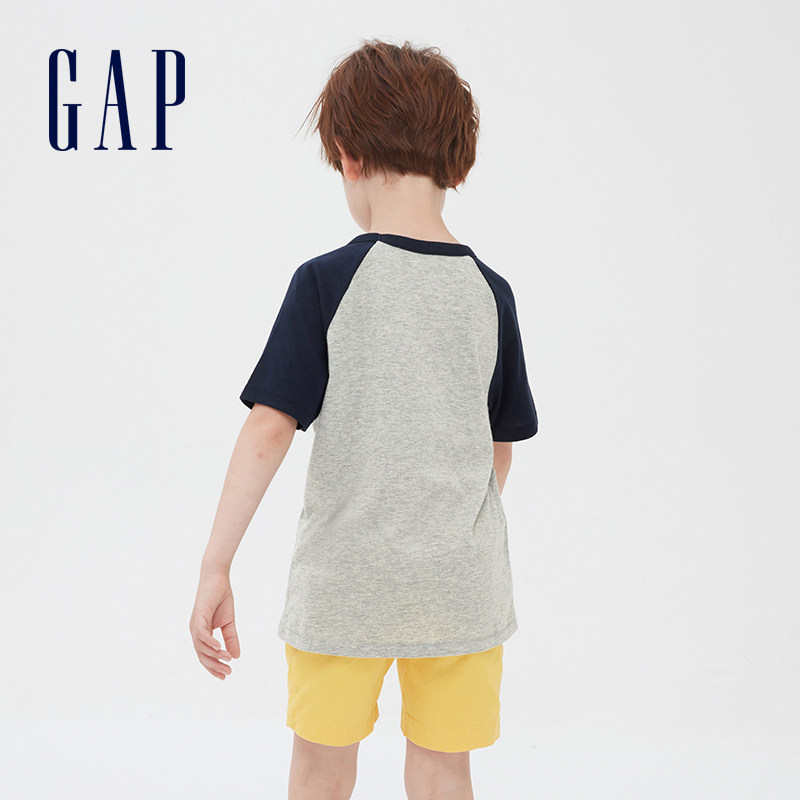 gap男童纯棉亮片短袖夏季新款t恤 GapT恤