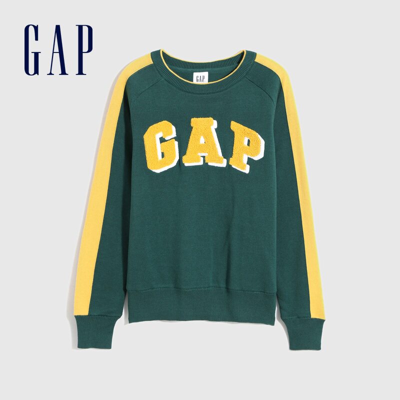 gap男幼童logo加绒春季潮抓绒毛衣 Gap毛衣/针织衫