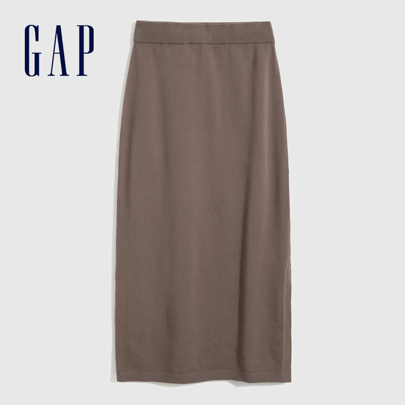 gap高腰混纺针织半身735954长裙 Gap半身裙