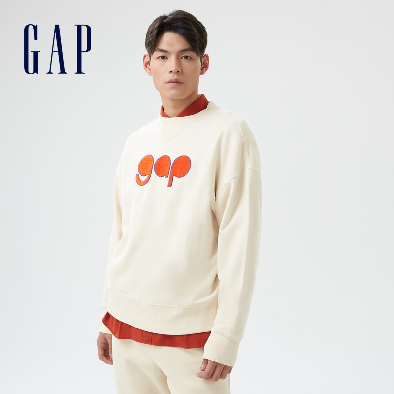 gap男女装植绒logo法式圈织软卫衣 Gap卫衣