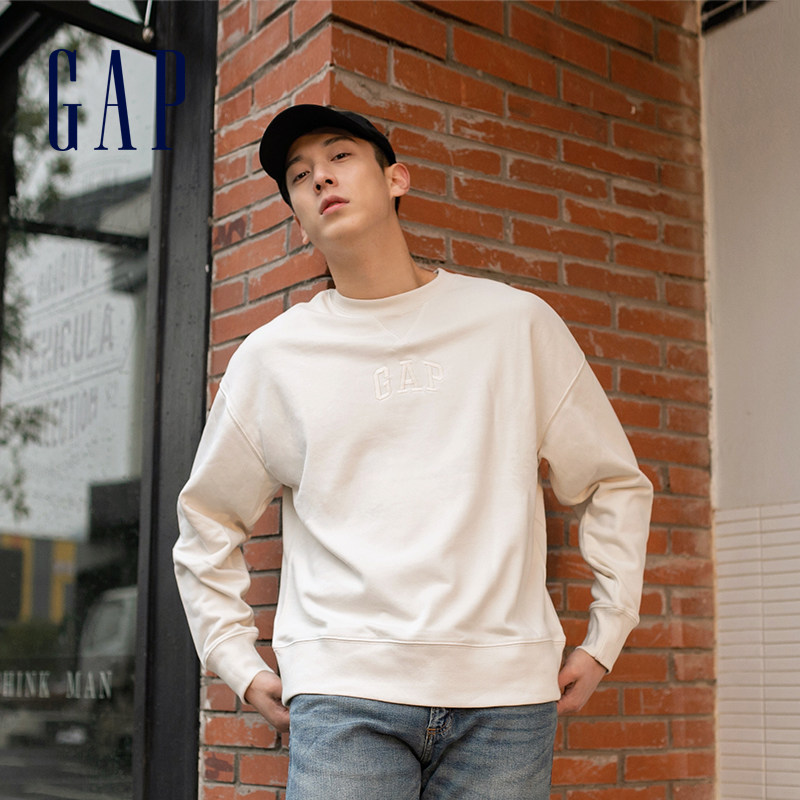 gap男女装logo法式圈织软卫衣春季 Gap卫衣