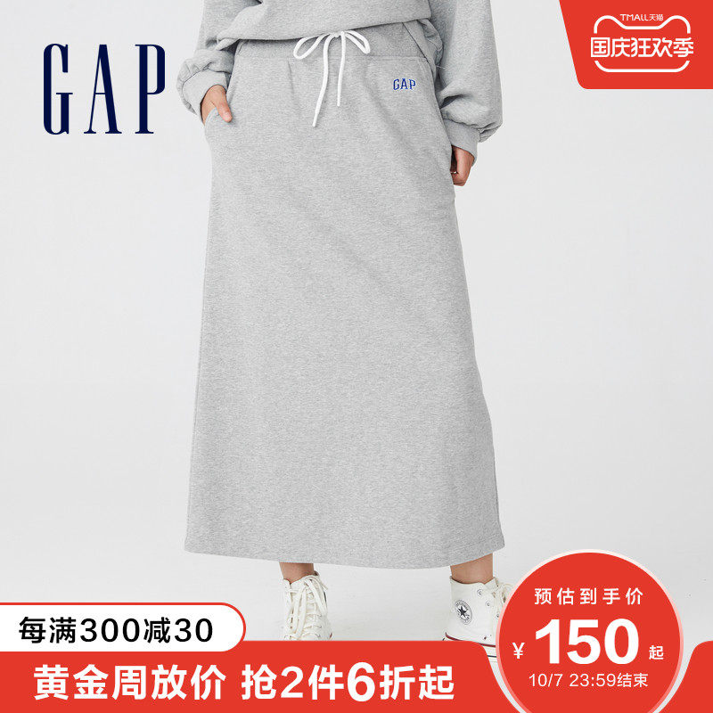 gap logo法式圈织软秋季新款半身裙 Gap半身裙