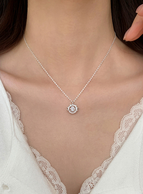 巷南925纯银星球项链女小众轻奢