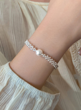 巷南925纯银珍珠手链小众轻奢女