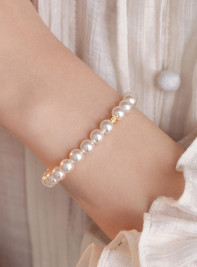 14k包金闺蜜施家珍珠手链高级感